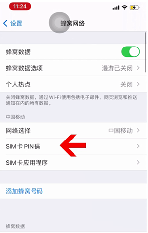 钦北苹果14维修网分享如何给iPhone14的SIM卡设置密码 