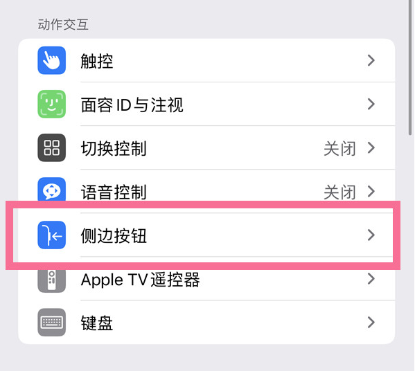 钦北苹果14维修店分享iPhone14 Plus侧键双击下载功能关闭方法 