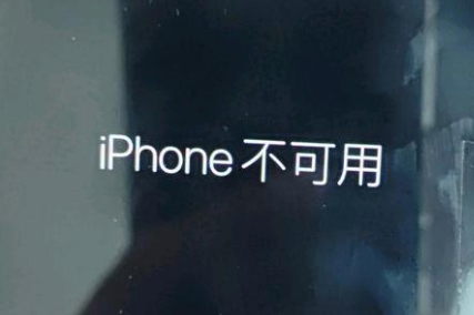 钦北苹果服务网点分享锁屏界面显示“iPhone 不可用”如何解决 